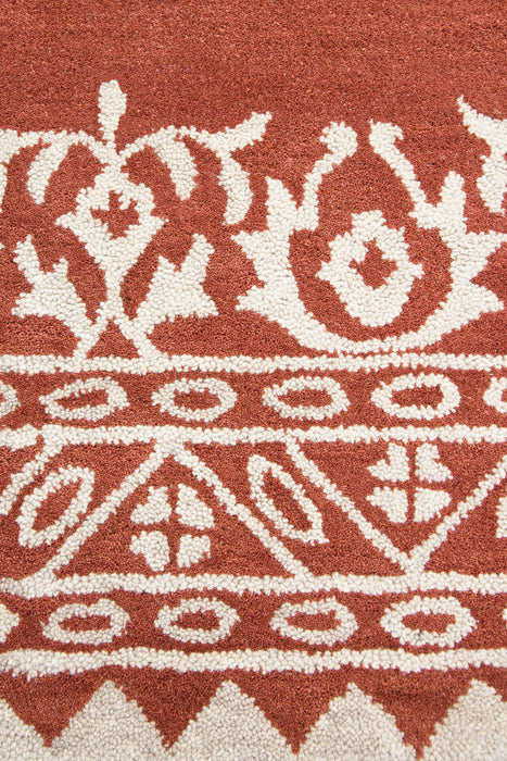 Rizzy Home Marianna Fields MF092A Rust Ornamental Area Rug