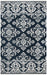 Rizzy Home Marianna Fields MF311A Navy Medallion With Boarder Damask Area Rug