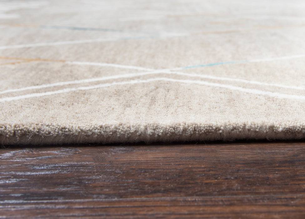 Rizzy Home Marianna Fields MF761A Natural Blocks,Lines Area Rug