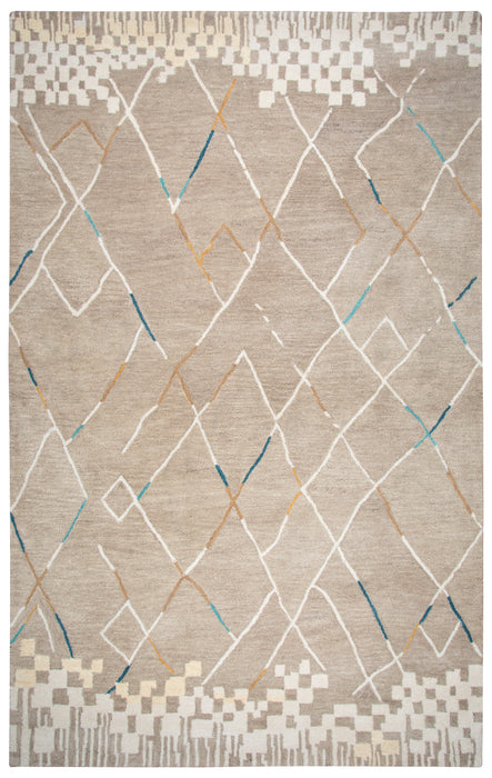 Rizzy Home Marianna Fields MF761A Natural Blocks,Lines Area Rug