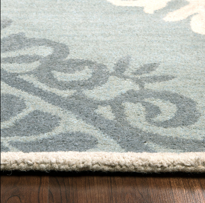 Rizzy Home Marianna Fields MF9444 Blue/Green Ornamental Area Rug
