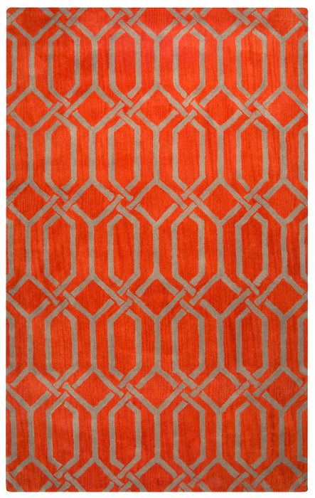 Rizzy Home Marianna Fields MF9452 Red Trellis Area Rug