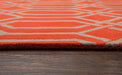 Rizzy Home Marianna Fields MF9452 Red Trellis Area Rug