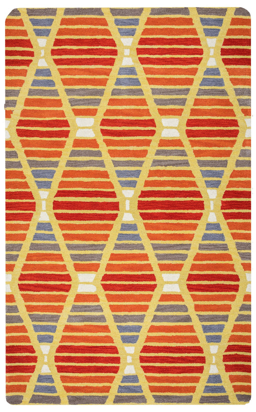 Rizzy Home Marianna Fields MF9520 Multi-Colored Striped Area Rug