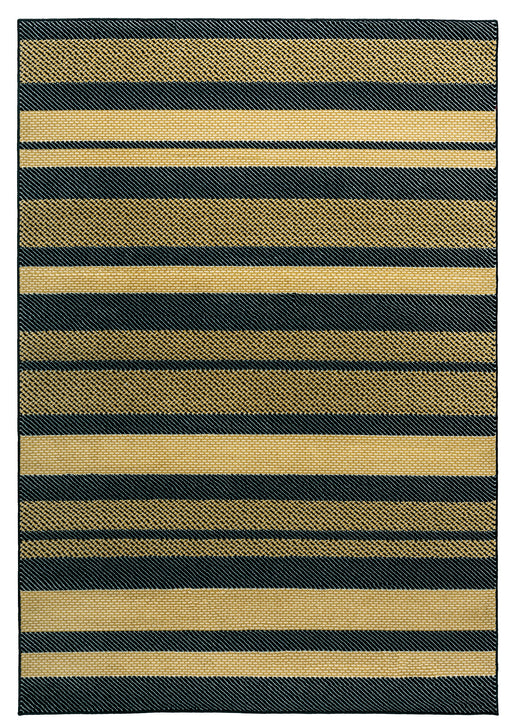 Rizzy Home Millington MG4770 Black Striped Area Rug