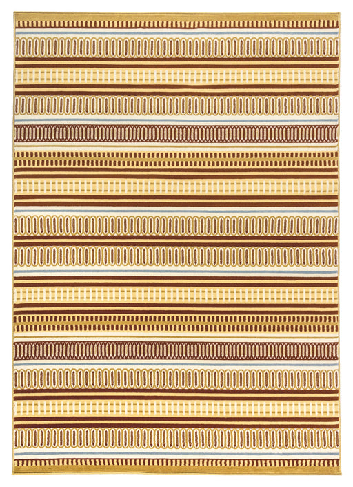 Rizzy Home Millington MG4904 Tan Stripe Area Rug