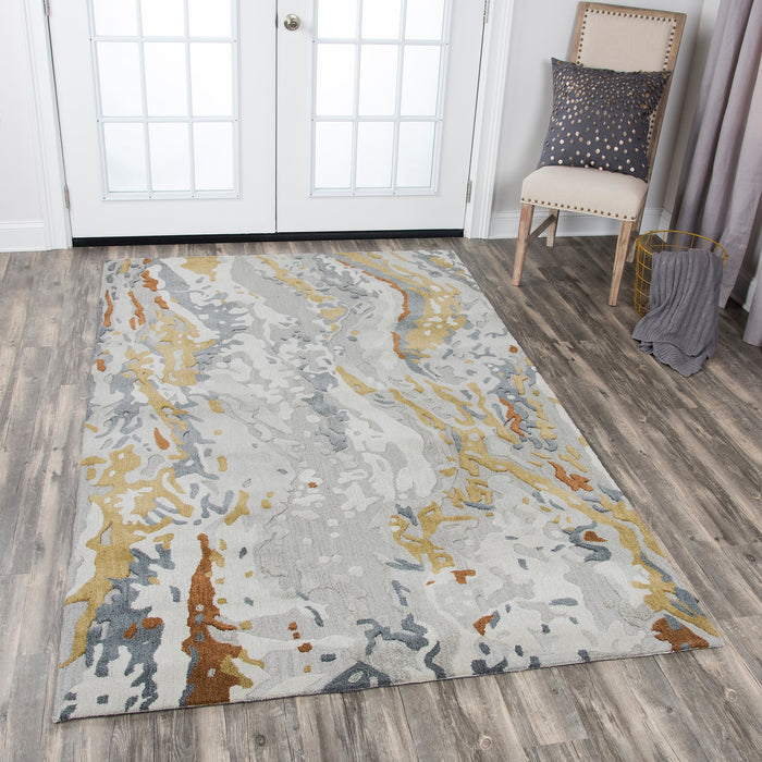 Rizzy Home Mod MO575A Gray Abstrack Area Rug