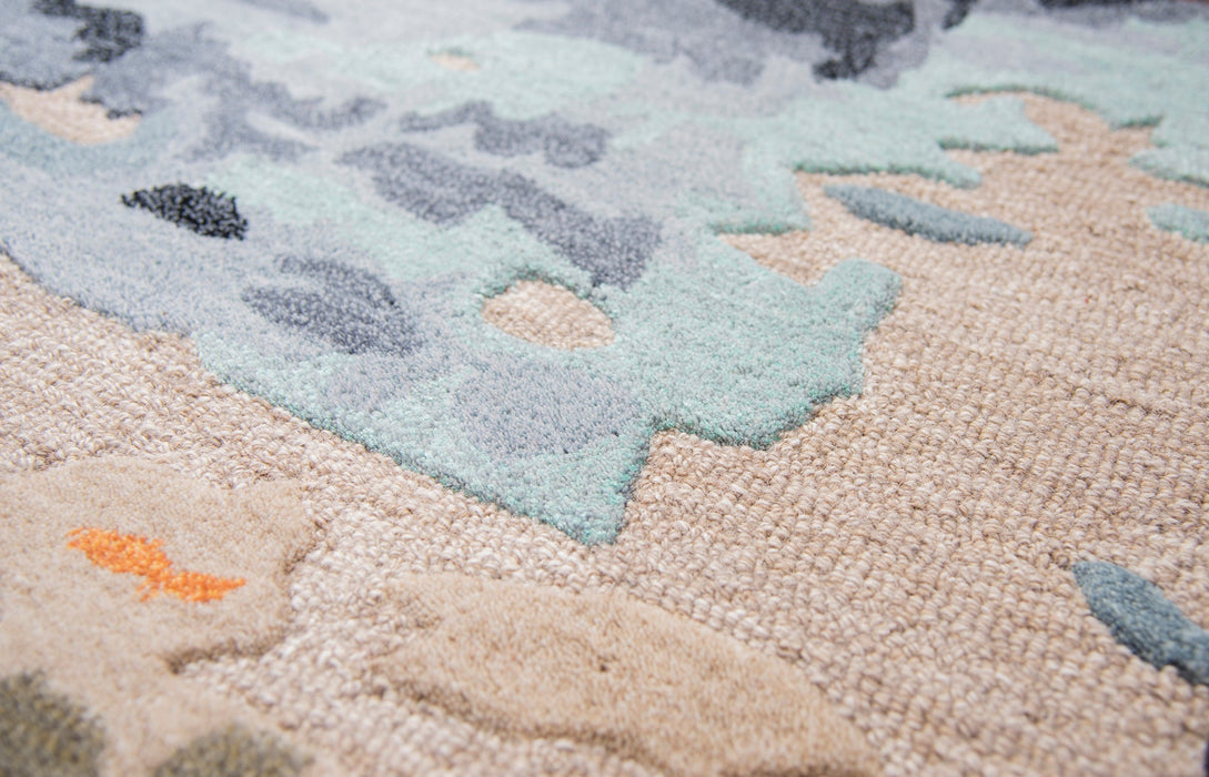 Rizzy Home Mod MO999A Tan Abstrack Area Rug