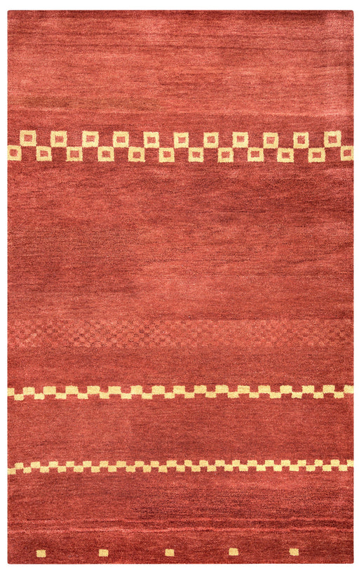 Rizzy Home Mojave MV3160 Rust Abstract Area Rug