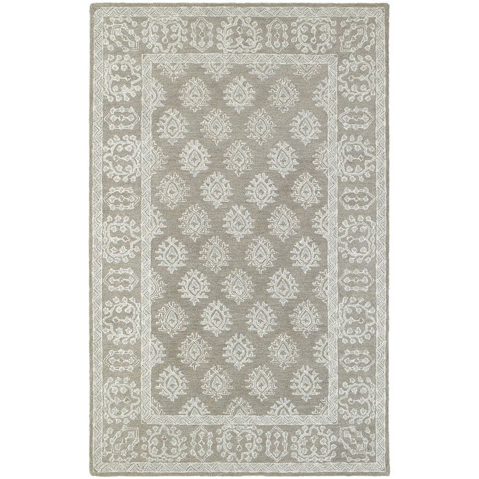 Oriental Weavers Manor Grey/Beige Oriental 81202 Area Rug
