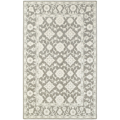 Oriental Weavers Manor Grey/Stone Oriental 81204 Area Rug