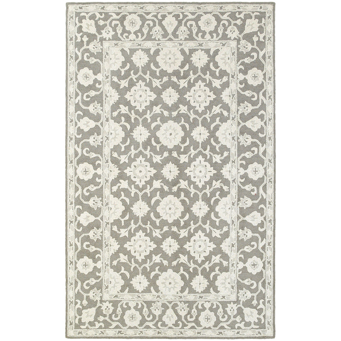 Oriental Weavers Manor Grey/Stone Oriental 81204 Area Rug