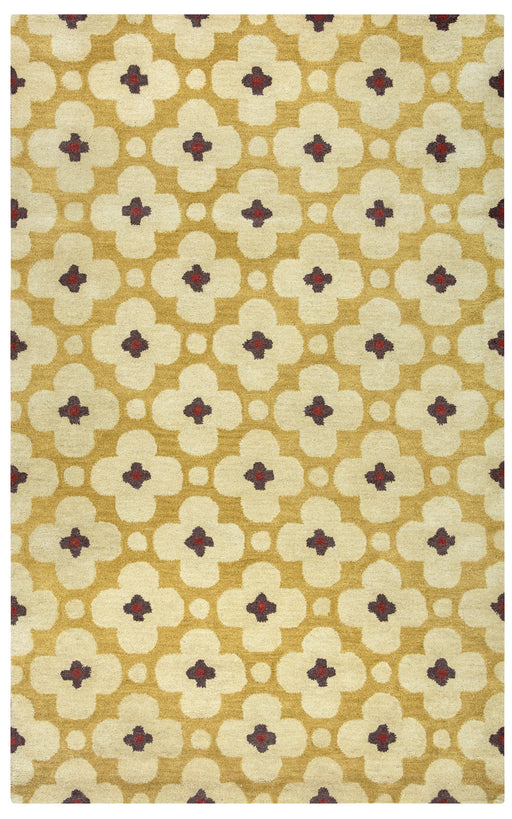 Rizzy Home Opus OP8088 Yellow Print Area Rug