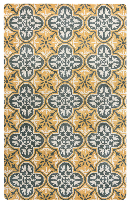 Rizzy Home Opus OP8100 Yellow Print Area Rug