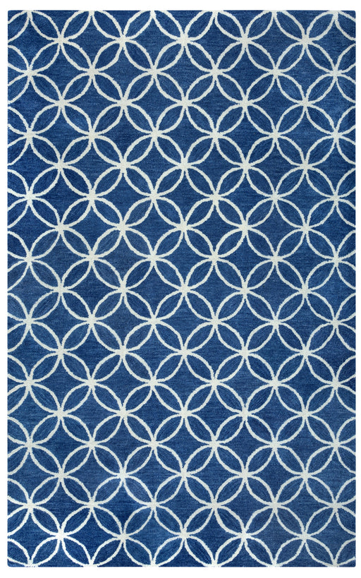 Rizzy Home Opus OP8120 Blue Geometric Area Rug