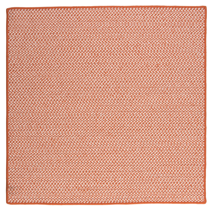 Colonial Mills Outdoor Houndstooth Tweed OT19 Orange Indoor/Outdoor Area Rug