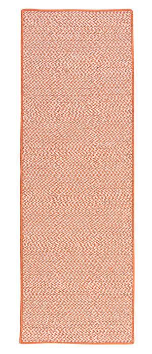 Colonial Mills Outdoor Houndstooth Tweed OT19 Orange Indoor/Outdoor Area Rug