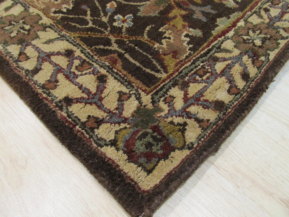 EORC Hand-tufted Wool Brown Traditional Oriental Morris Rug