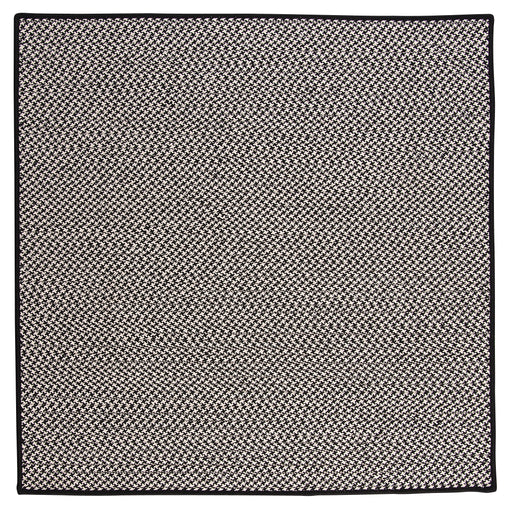Colonial Mills Outdoor Houndstooth Tweed OT49 Black Indoor/Outdoor Area Rug