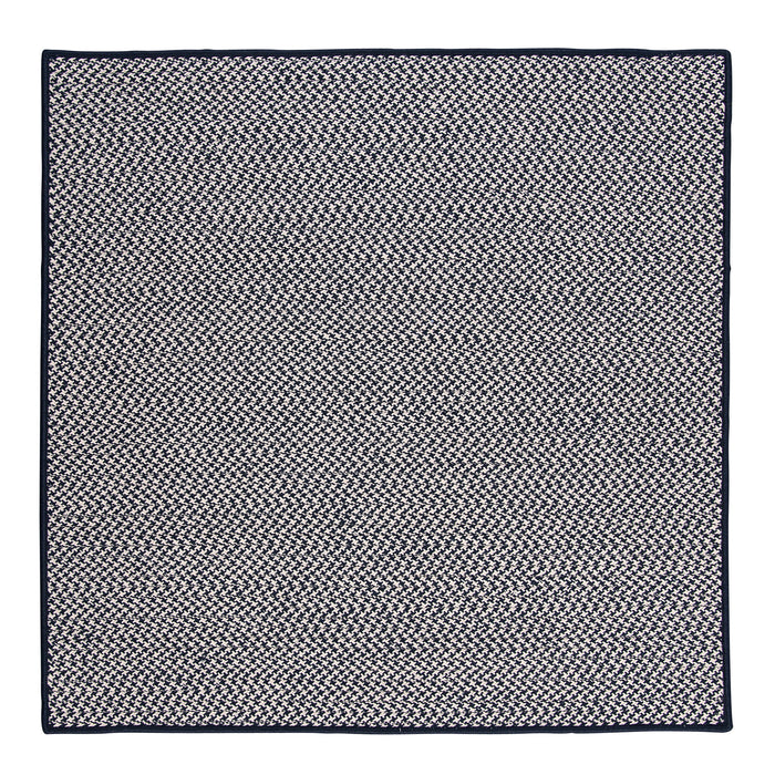 Colonial Mills Outdoor Houndstooth Tweed OT59 Navy Indoor/Outdoor Area Rug