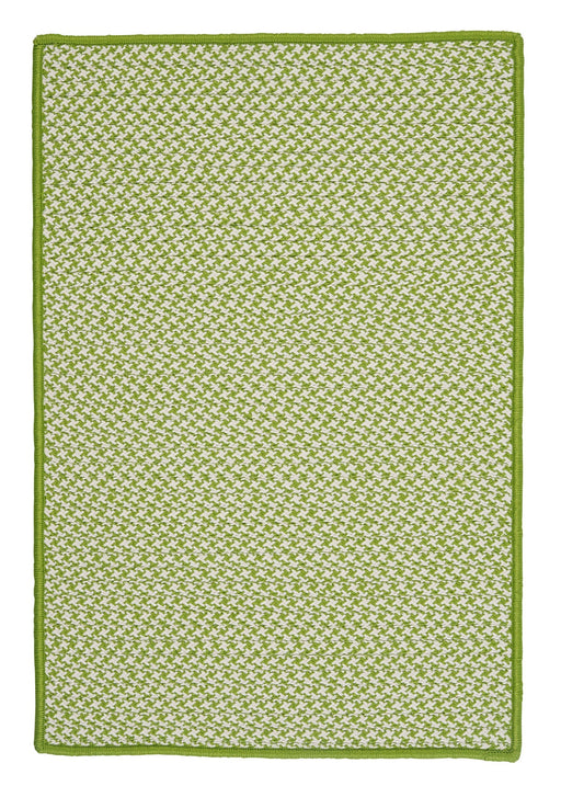 Colonial Mills Outdoor Houndstooth Tweed OT69 Lime Indoor/Outdoor Area Rug