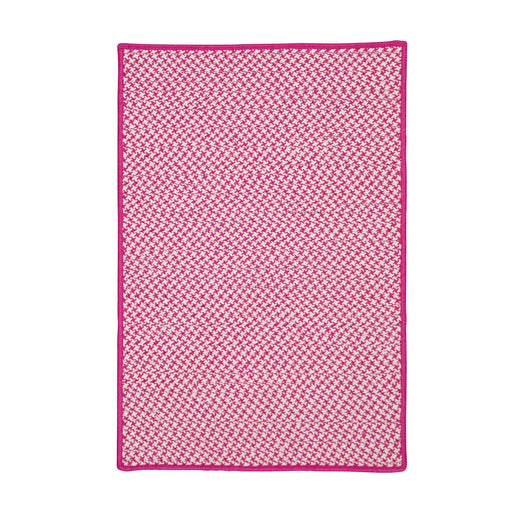 Colonial Mills Outdoor Houndstooth Tweed OT78 Magenta Indoor/Outdoor Area Rug