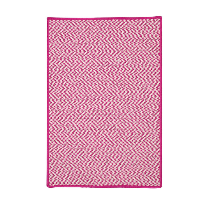Colonial Mills Outdoor Houndstooth Tweed OT78 Magenta Indoor/Outdoor Area Rug