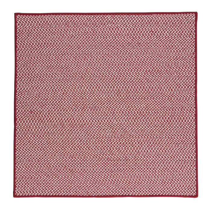 Colonial Mills Outdoor Houndstooth Tweed OT79 Sangria Indoor/Outdoor Area Rug