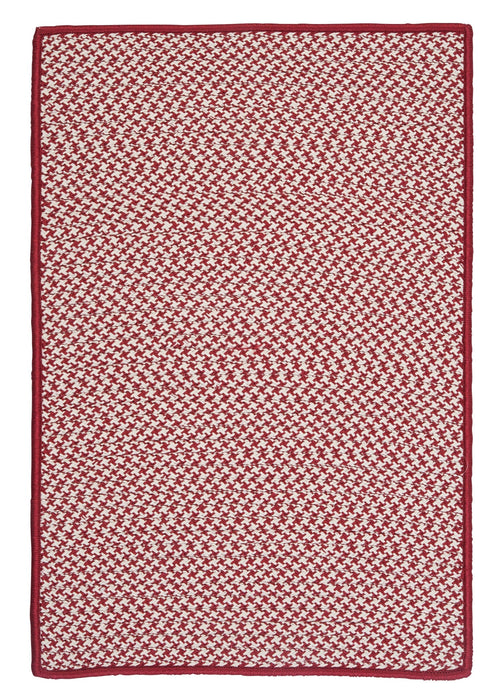 Colonial Mills Outdoor Houndstooth Tweed OT79 Sangria Indoor/Outdoor Area Rug