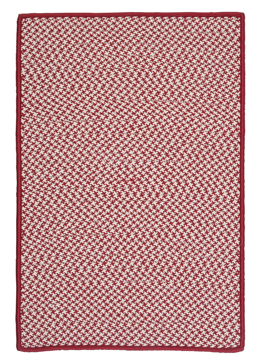 Colonial Mills Outdoor Houndstooth Tweed OT79 Sangria Indoor/Outdoor Area Rug