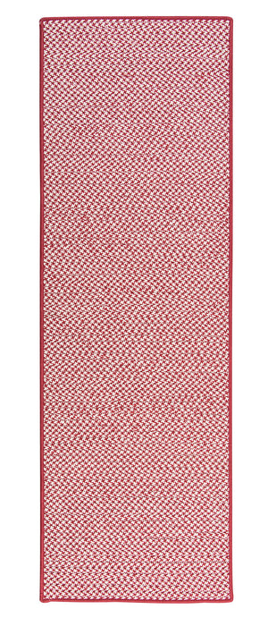 Colonial Mills Outdoor Houndstooth Tweed OT79 Sangria Indoor/Outdoor Area Rug