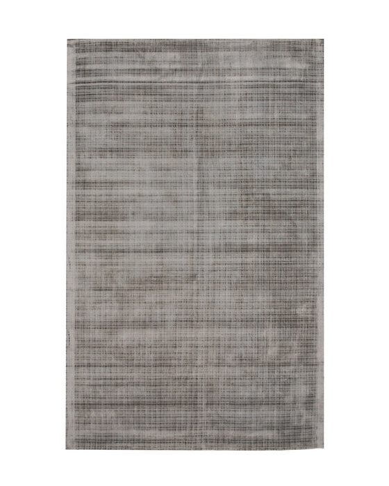 EORC Handwoven Silver Contemporary Solid Milano Rug