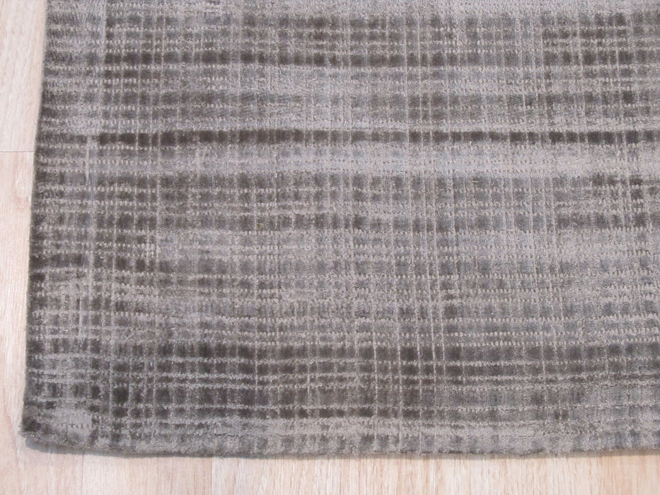EORC Handwoven Silver Contemporary Solid Milano Rug