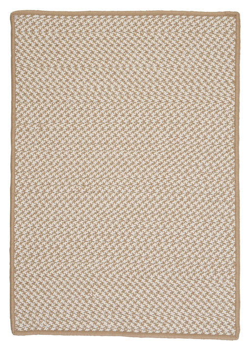 Colonial Mills Outdoor Houndstooth Tweed OT89 Cuban Sand Indoor/Outdoor Area Rug