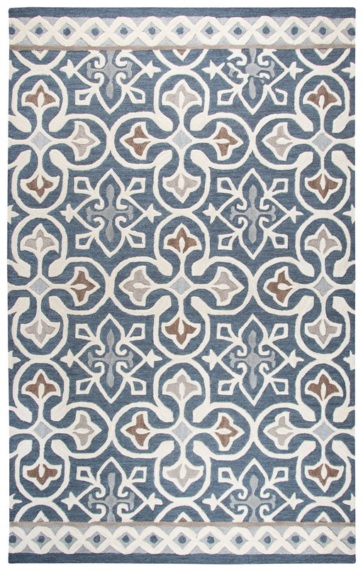 Rizzy Home Opulent OU574A Blue/Gray Medallion Area Rug