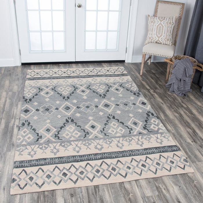 Rizzy Home Opulent OU935A Natural Tribal Motif Area Rug