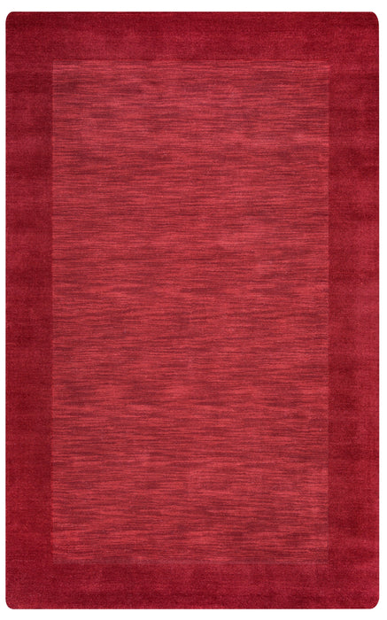 Rizzy Home Platoon PL0866 Red Boarder Area Rug