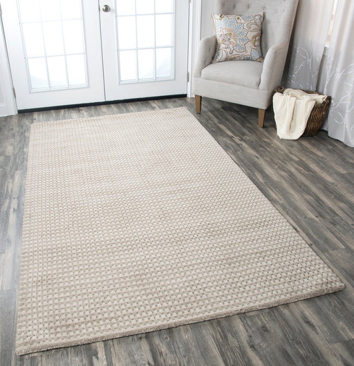 Rizzy Home Platoon PL1011 Gray Checker Area Rug