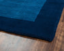 Rizzy Home Platoon PL2436 Blue Boarder Area Rug