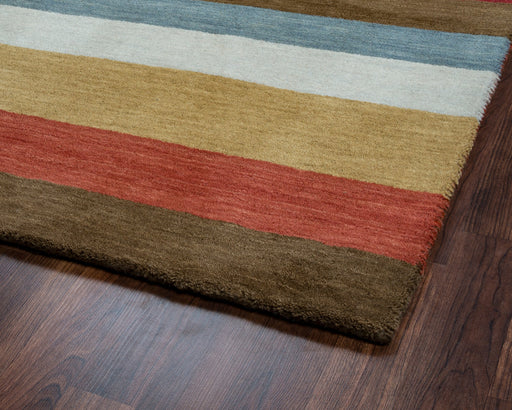 Rizzy Home Platoon PL3130 Multi-Colored Stripe Area Rug