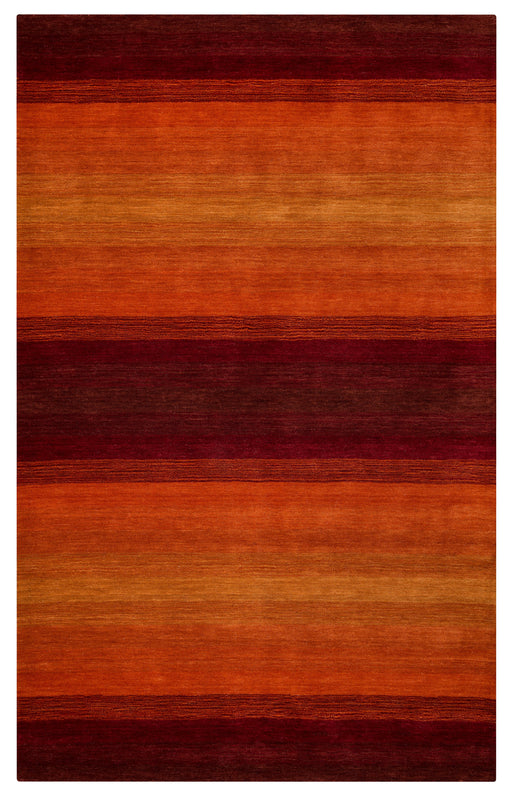 Rizzy Home Platoon PL9347 Red Stripe Area Rug