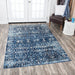 Rizzy Home Panache PN6964 Dark Blue Scroll Work Area Rug