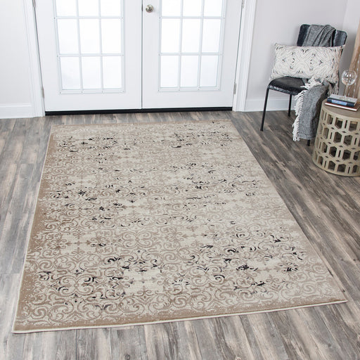 Rizzy Home Panache PN6970 Beige Medallion Area Rug