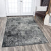 Rizzy Home Panache PN6971 Gray Central Medallion Floral Area Rug
