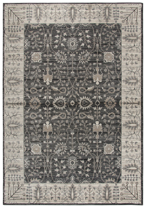Rizzy Home Panache PN6975 Gray Motif Distress Area Rug
