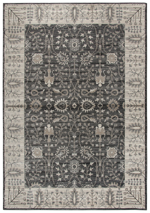 Rizzy Home Panache PN6975 Gray Motif Distress Area Rug