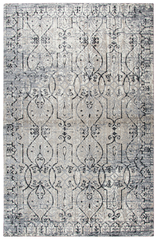 Rizzy Home Panache PN6982 Taupe Scroll Work Distress Area Rug