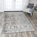 Rizzy Home Panache PN6982 Taupe Scroll Work Distress Area Rug