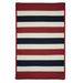 Colonial Mills Portico PO29 Patriotic Stripe Indoor/Outdoor Area Rug