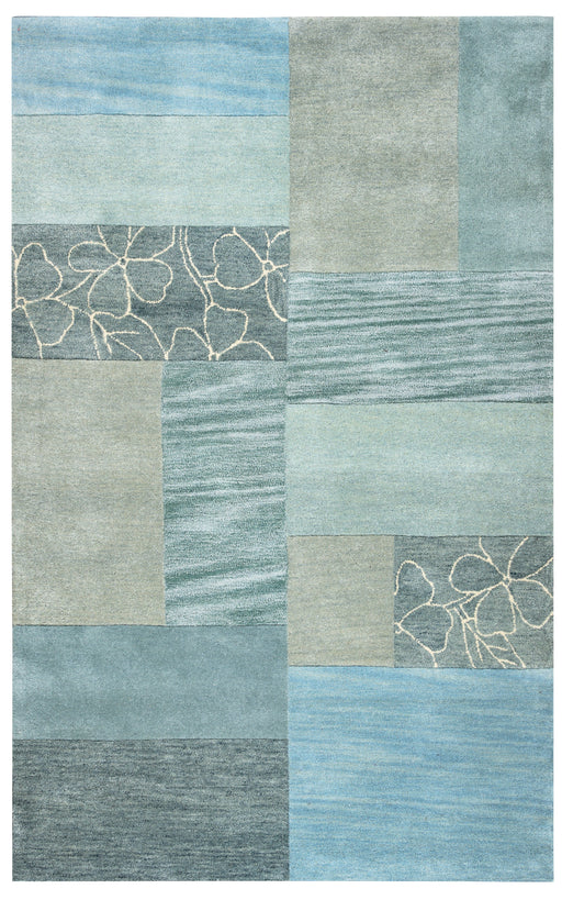 Rizzy Home Pandora PR0214 Blue Block Area Rug